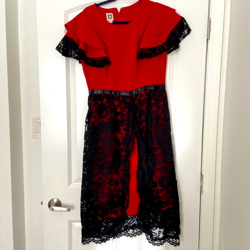 Anne Klein dress with custom added work